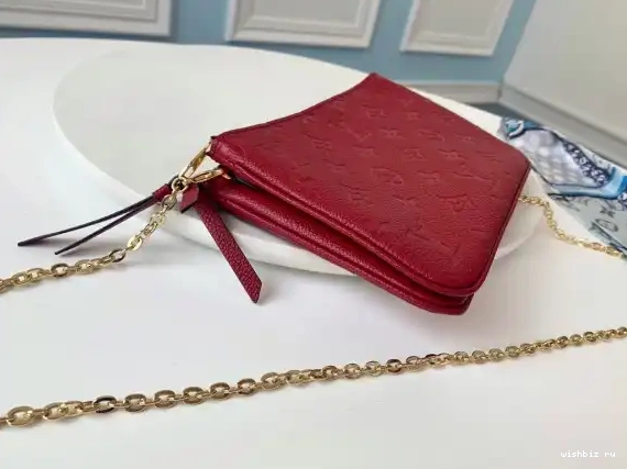 WIS DOUBLE ZIP POCHETTE VUITTON LOUIS 0327